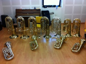 El aula de tuba del Conservatorio de Gijón